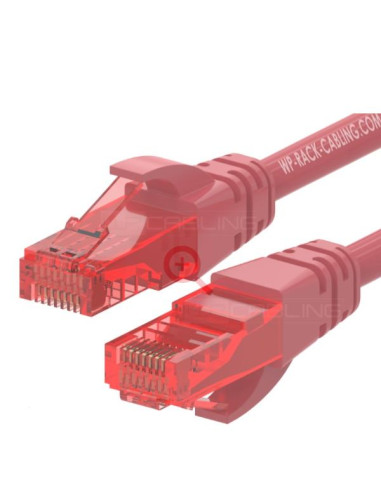 PATCH U/UTP CAT.6 PVC ROSSO 0.2M