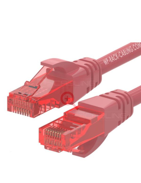 PATCH U/UTP CAT.6 PVC ROSSO 0.2M