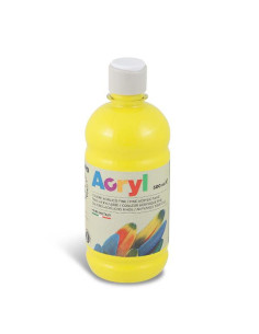 BOTT 500ML TEMP ACRIL GIALLO PRIM