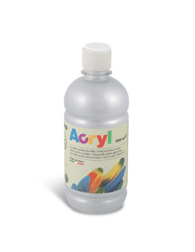 BOTT 500ML TEMP ACRILICA ARGENTO