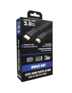 Inno-Hit Cavo HDMI Piatto 4K HDR 2m Nero