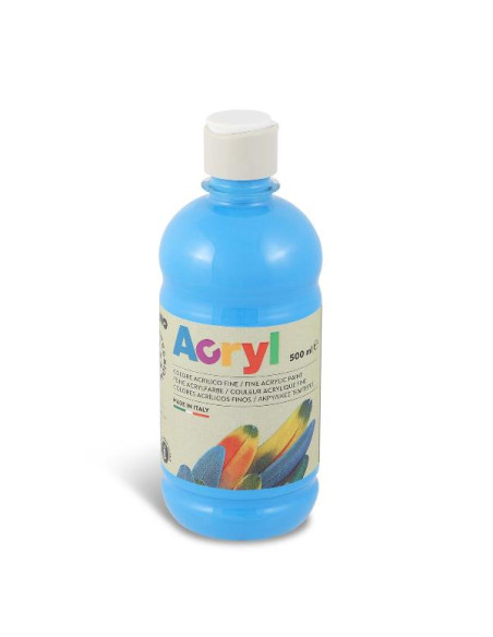 BOTT 500ML TEMP ACRILICA CYAN