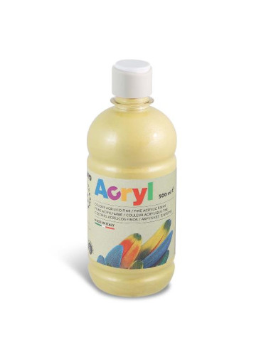 BOTTIGLIA 500ML TEMP ACRILICA ORO