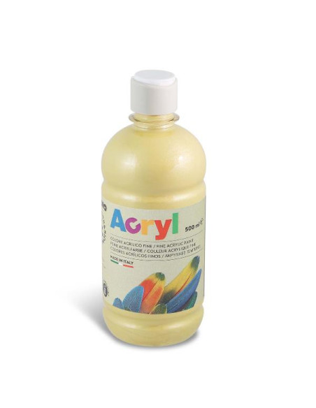 BOTTIGLIA 500ML TEMP ACRILICA ORO