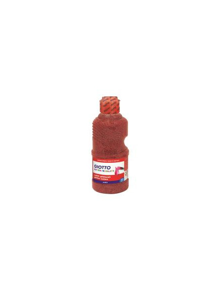 FLACONE 250ML TEMPERA ROSSO GLITTER