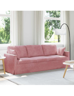 Divano Rosa 228 x 78 x 80 cm Velluto