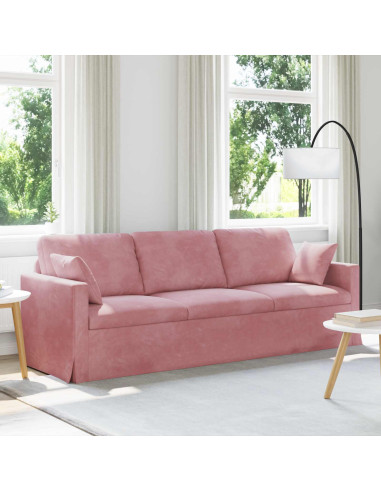 Divano Rosa 228 x 78 x 80 cm Velluto