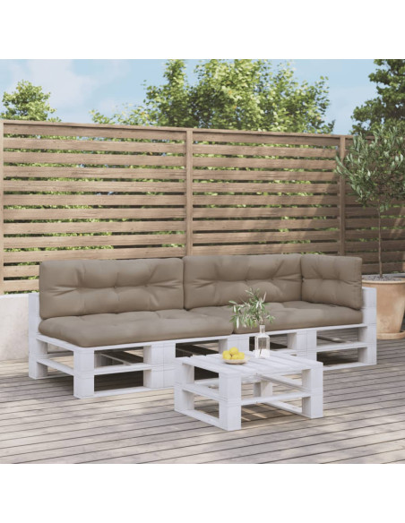 Cuscini per Pallet 5 pz Tortora in Tessuto