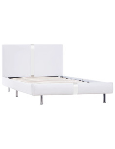 Giroletto senza Materasso Bianco in Similpelle 90x200 cm