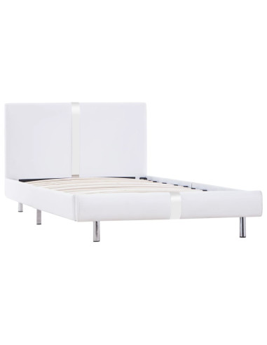 Giroletto senza Materasso Bianco in Similpelle 90x200 cm