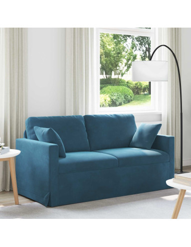 Divano Blu 158 x 78 x 80 cm Velluto