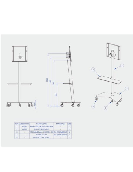 GYRO TROLLEY PER SAMSUNG FLIP 2