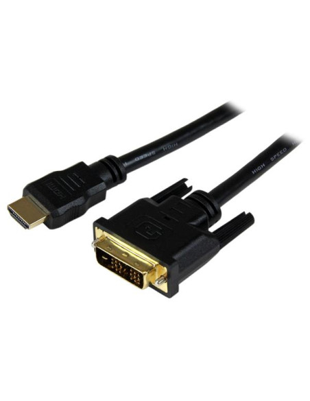 StarTech.com Cavo adattatore HDMI a DVI-D da 150 cm - Cavo connettore presa HDMI a presa DVI Maschio/Maschio