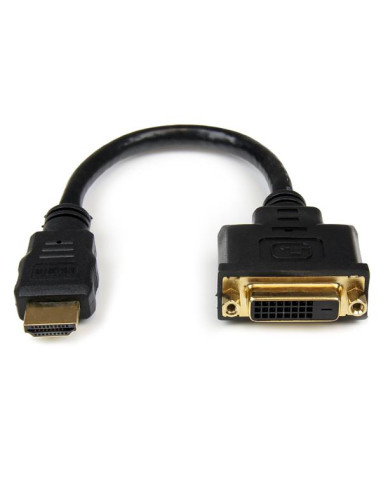 StarTech.com Adattatore cavo video HDMI a DVI-D da 20 cm - HDMI maschio a DVI femmina