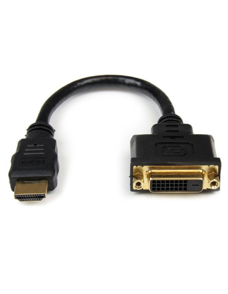 StarTech.com Adattatore cavo video HDMI a DVI-D da 20 cm - HDMI maschio a DVI femmina