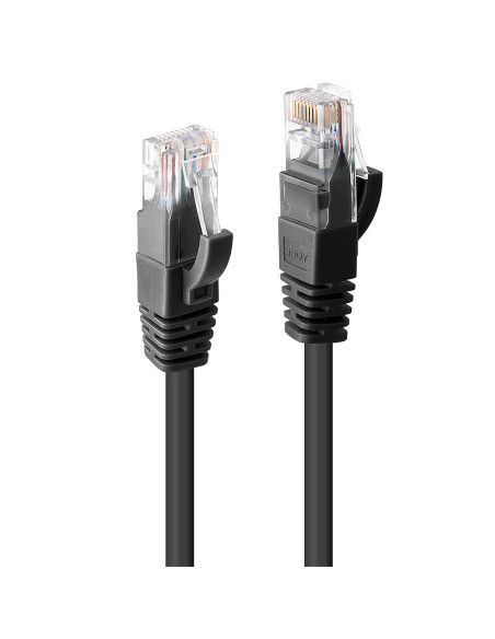 CAVO DI RETE CAT.6 U UTP NERO 1M