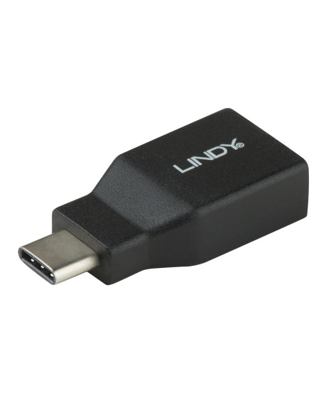 Lindy 41899 adattatore per inversione del genere dei cavi USB 3.1-C USB 3.1-A Nero