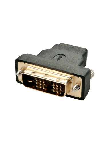 Lindy 41228 adattatore per inversione del genere dei cavi HDMI-A FM DVI-D M Nero