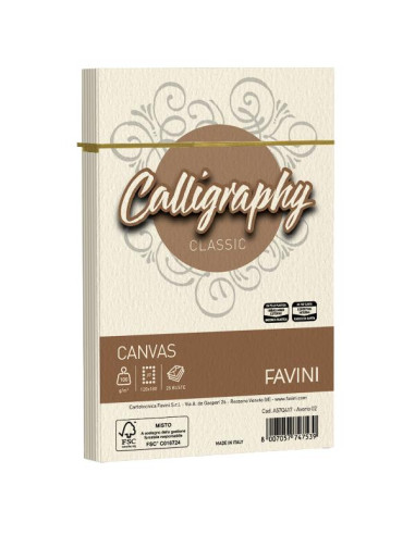 CF25 BUSTE CANVAS AVORIO 12X18