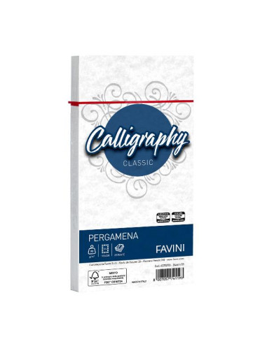 CF25BUSTE PERGAMENA 12X18 CREMA