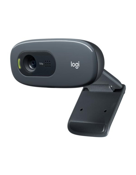 Logitech C270 Webcam HD, HD 720p/30fps, Videochiamate HD Widescreen, Correzione Automatica Luminosità, Microfono Riduzione del 