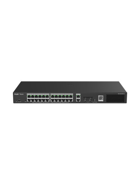 REYEE SMART SWITCH POE GIGABIT 28 P., 24 P. POE/POE+ RJ45, 2 P. UPLINK GIGABIT RJ45/SFP