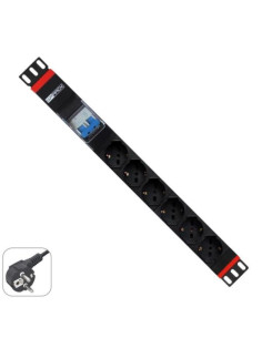 MULTIPRESA 1U 6 PRESE UNIVERSALI