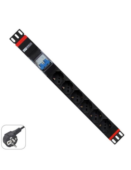 MULTIPRESA 1U 6 PRESE UNIVERSALI