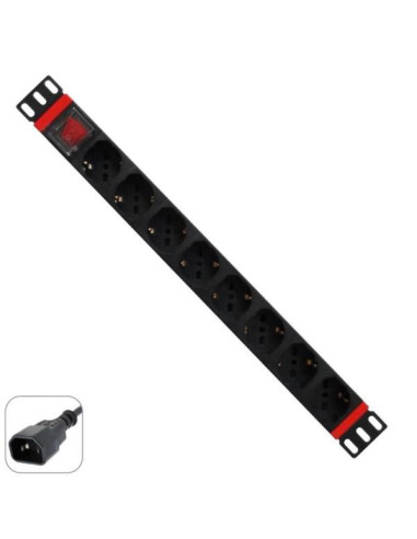 MULTIPRESA 1U 8 PRESE UNIVERSALI