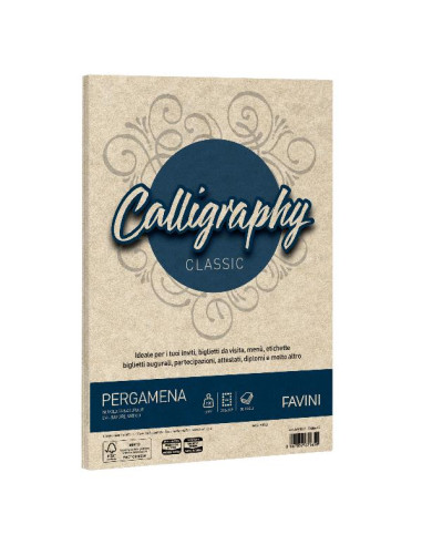 CF50 FG PERGAMENA 190GR A4 SABBIA