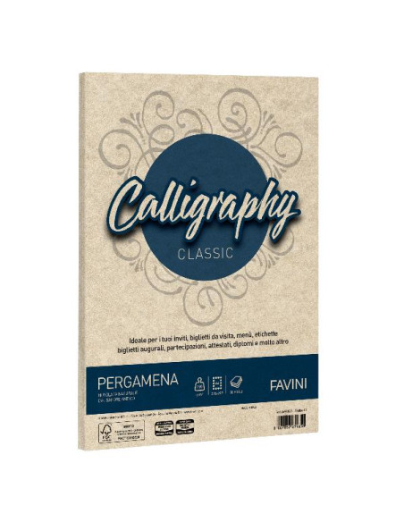 CF50 FG PERGAMENA 190GR A4 SABBIA