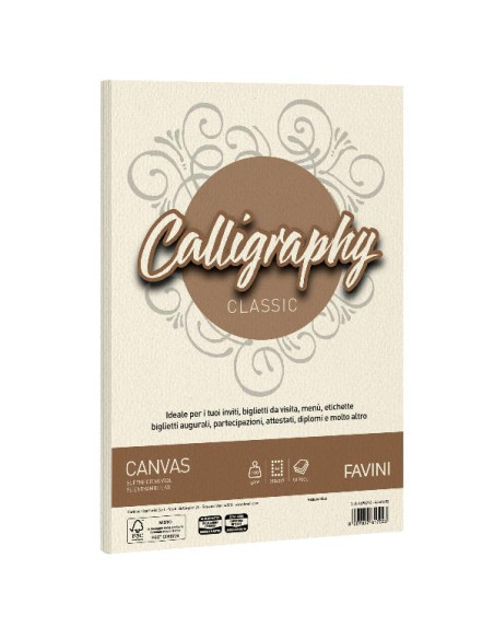 CF50 FG CANVAS 100GR A4 AVORIO