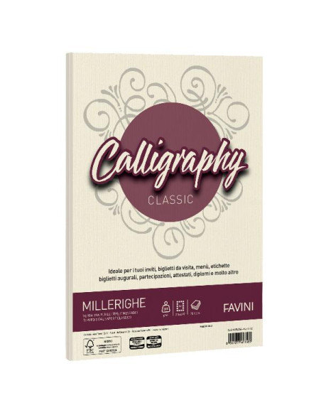 CF50 FG MILLERIGHE 200GR A4 AVORIO