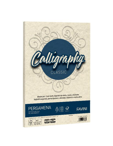 CF50 FG PERGAMENA 190GR A4 NATURALE