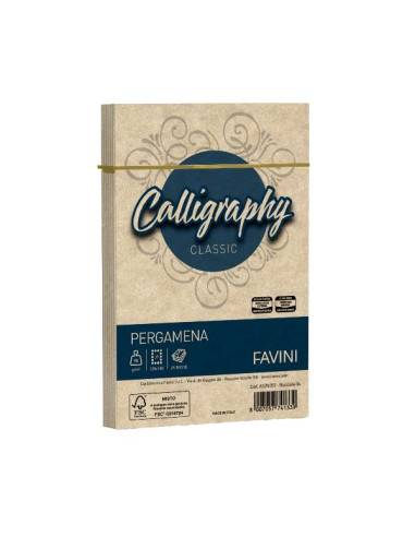 CF25 BUSTE PERGAMENA 12X18 NOCCIOLA