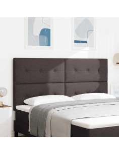 Testiera con testiera Marrone Scuro 180 cm Pelle Sintetica