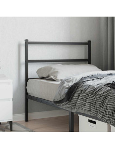 Testiera di Ricambio in Metallo Nero 90 cm