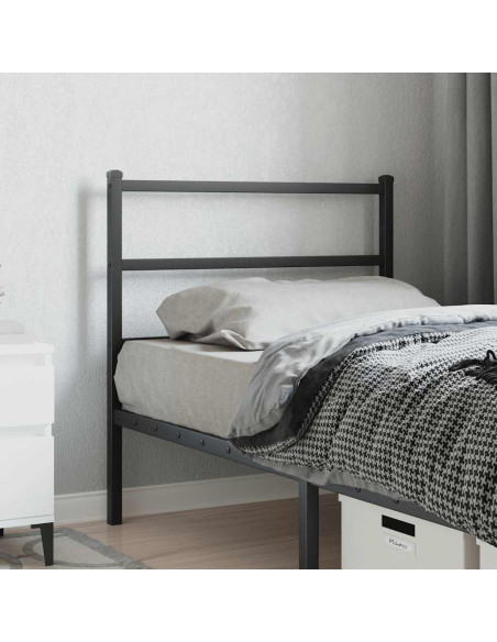 Testiera di Ricambio in Metallo Nero 90 cm