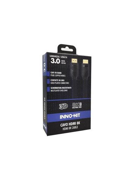 Inno-Hit Cavo HDMI ContattiOro 8K 60hz 3m Nero
