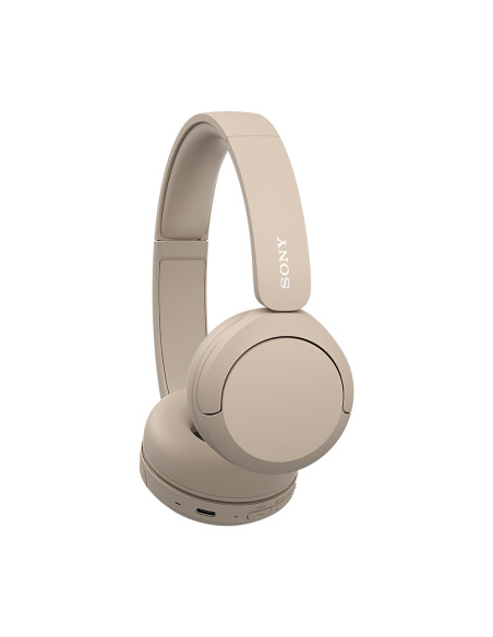 Sony WH-CH520 Auricolare Wireless A Padiglione Musica e Chiamate USB tipo-C Bluetooth Base di ricarica Crema