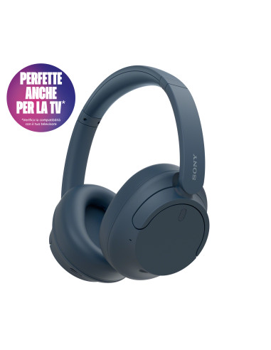 Sony WH-CH720N Auricolare Con cavo e senza cavo A Padiglione Musica e Chiamate USB tipo-C Bluetooth Blu