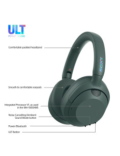Sony ULT WEAR - Cuffie Bluetooth Wireless con ULT POWER SOUND, bassi profondi, Noise Cancelling, ottima qualità delle chiamate, 2