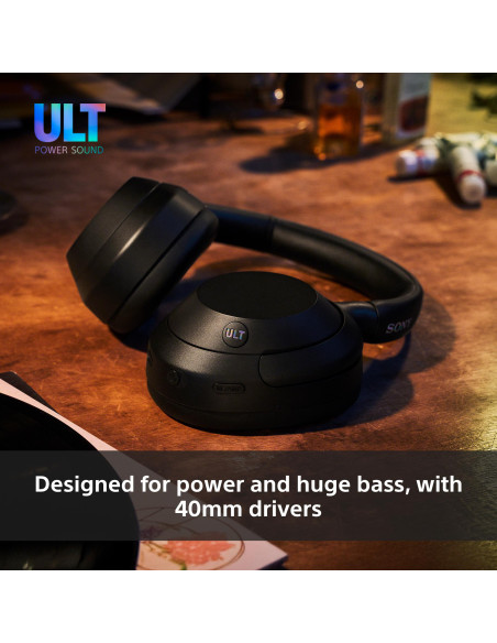 Sony ULT WEAR - Cuffie Bluetooth Wireless con ULT POWER SOUND, bassi profondi, Noise Cancelling, ottima qualità delle chiamate,