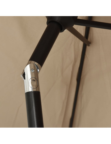Ombrellone da Esterni con LED e Palo in Acciaio 300cm Talpa