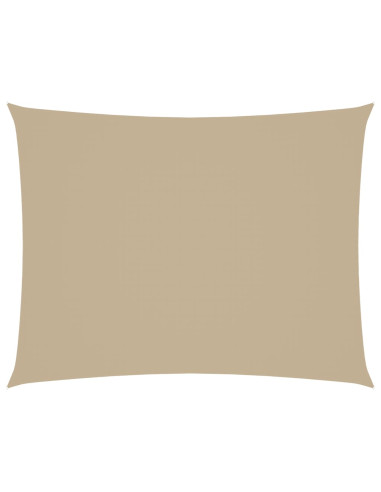 Parasole a Vela Oxford Rettangolare 3,5x5 m Beige