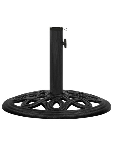 Base per Ombrellone Nera 44x44x32 cm in Ghisa