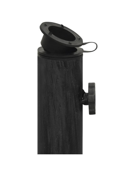 Base per Ombrellone Nera 44x44x32 cm in Ghisa