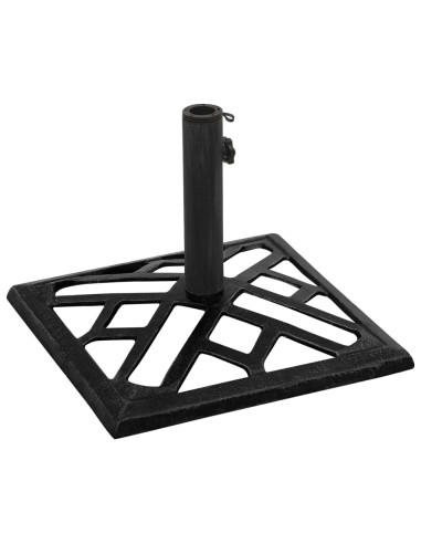 Base per Ombrellone Nera 44x44x31 cm in Ghisa