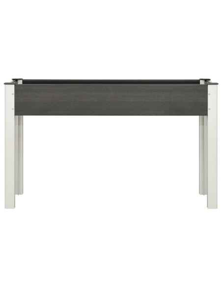 Fioriera Rialzata da Giardino Grigia 120x40x75 cm in WPC