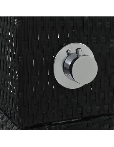 Doccia da Giardino in Polyrattan e WPC